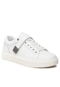 Calvin Klein Sneakersy Low Top Lace Up W/Plaque HM0HM00919 Biały. Kolor: biały. Materiał: skóra #2