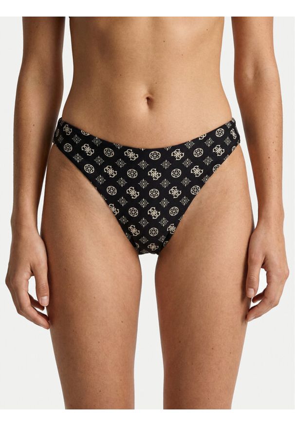 Guess Dół od bikini E6GO07 MC04R Czarny. Kolor: czarny. Materiał: syntetyk