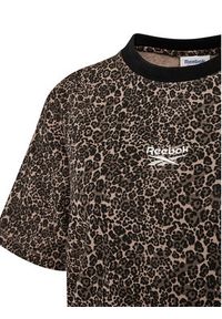 Reebok T-Shirt Elizieta RK25710CCW Brązowy Regular Fit. Kolor: brązowy. Materiał: bawełna #5