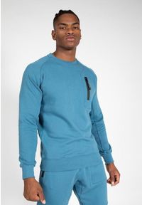 GORILLA WEAR - Newark Sweatshirt - Niebieski. Kolor: niebieski. Materiał: dresówka. Sport: fitness