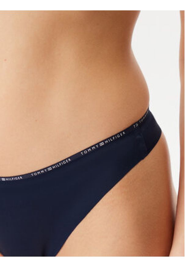 TOMMY HILFIGER - Tommy Hilfiger Stringi UW0UW05214 Granatowy. Kolor: niebieski. Materiał: syntetyk