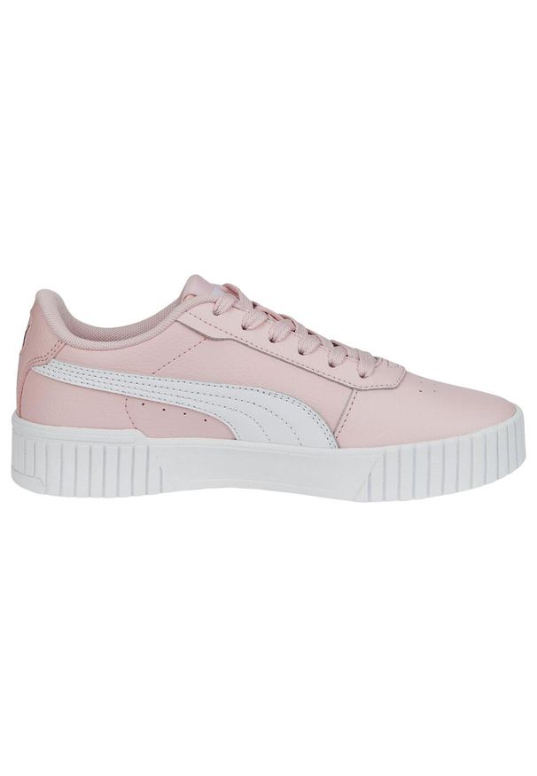 Buty dla dzieci Puma Carina 2.0 Jr. Kolor: biały, wielokolorowy, różowy. Materiał: materiał, syntetyk