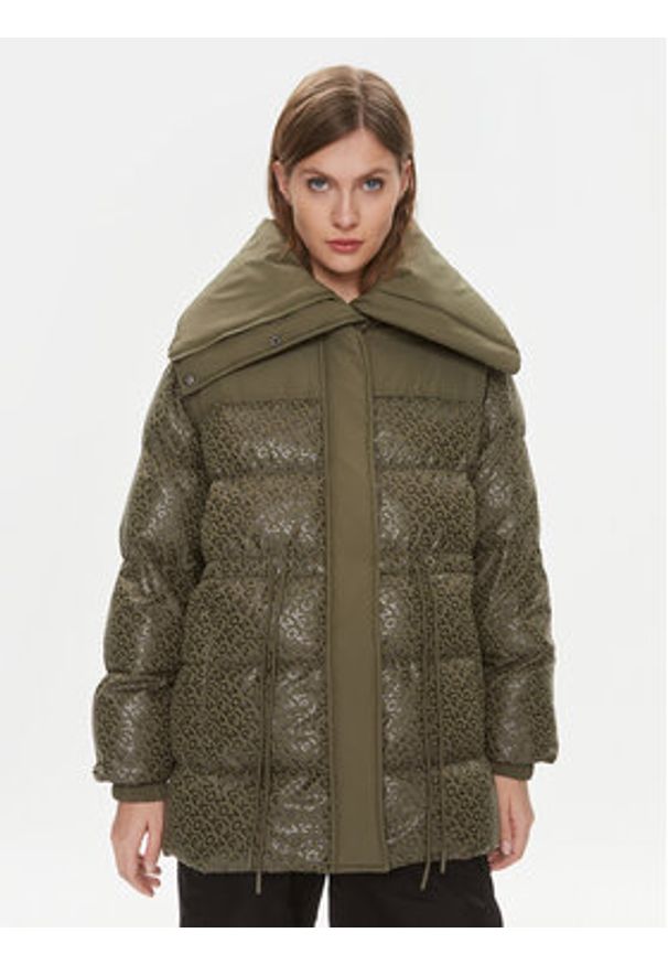 Pinko - PINKO Kurtka przejściowa Convalida 101641 A127 Khaki Regular Fit. Kolor: brązowy. Materiał: syntetyk