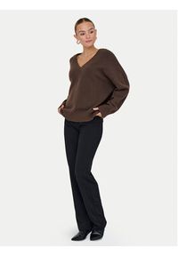 only - ONLY Sweter Mari 15360940 Brązowy Loose Fit. Kolor: brązowy. Materiał: syntetyk #4