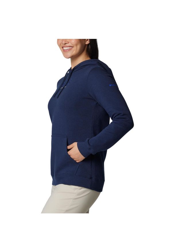columbia - Bluza dresowa sportowa damska Trek Graphic Treatment Hoodie. Kolor: niebieski. Materiał: poliester, bawełna