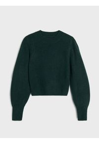 Sinsay - Sweter basic - zielony. Kolor: zielony