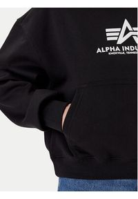 Alpha Industries Bluza Basic 258040 Czarny Regular Fit. Kolor: czarny. Materiał: bawełna #3