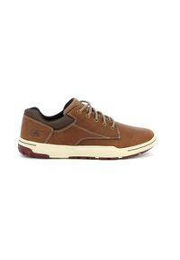 CATerpillar - Buty miejskie dla mężczyzn Caterpillar Colfax Casual. Okazja: na co dzień. Kolor: brązowy. Materiał: materiał, skóra, tkanina, syntetyk