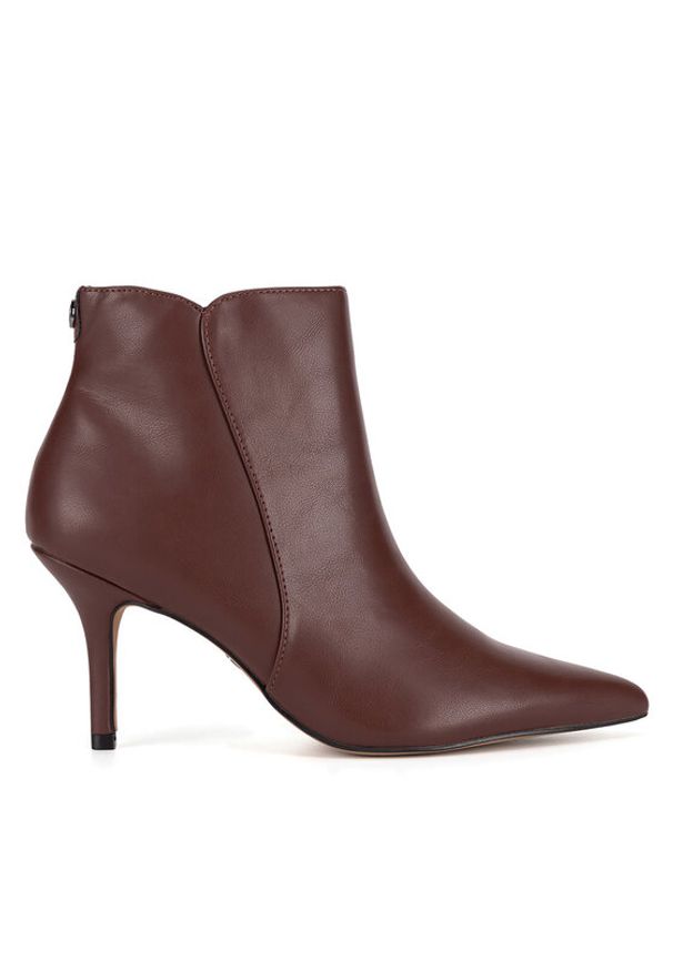 Nine West Botki WFA2784-1 Brązowy. Kolor: brązowy. Materiał: materiał
