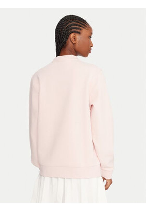 Lacoste Bluza SF5245 Różowy Relaxed Fit. Kolor: różowy. Materiał: bawełna