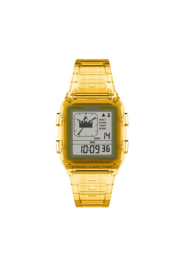 Timex Zegarek Q Timex Lca X Fortnite® Chronograph TW2W96600 Żółty. Kolor: żółty