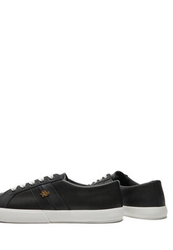 Lauren Ralph Lauren - LAUREN RALPH LAUREN Sneakersy Janson II 802775372002 Czarny. Kolor: czarny. Materiał: skóra