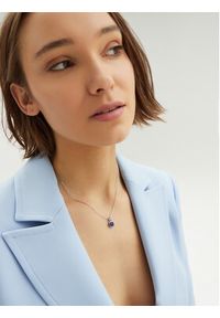 Swarovski Naszyjnik Birthstone 5651790 Srebrny. Materiał: srebrne. Kolor: srebrny #4