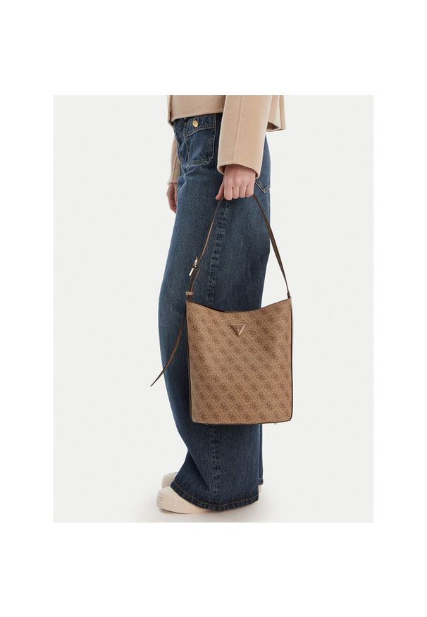 Torebka Guess. Kolor: brązowy