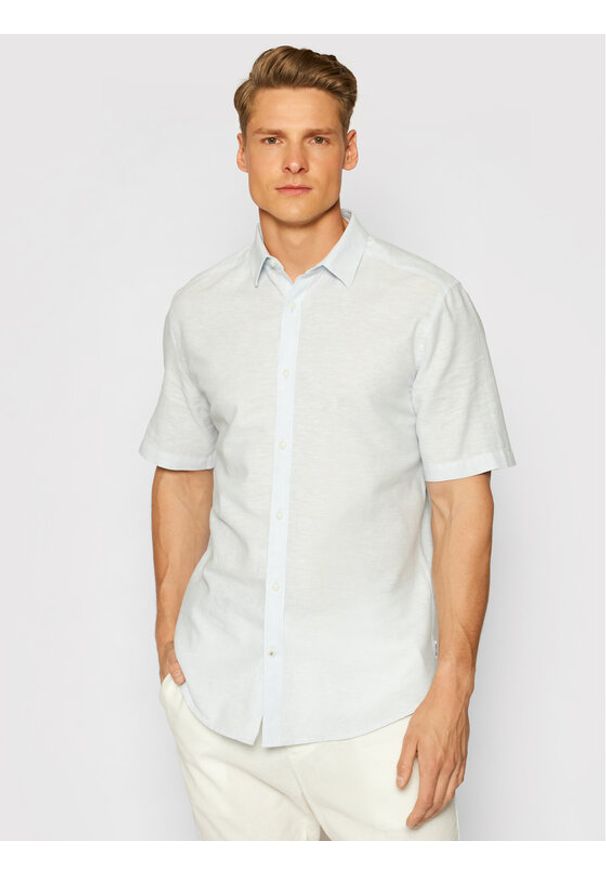 Only & Sons Koszula Caiden 22009885 Niebieski Slim Fit. Kolor: niebieski. Materiał: bawełna