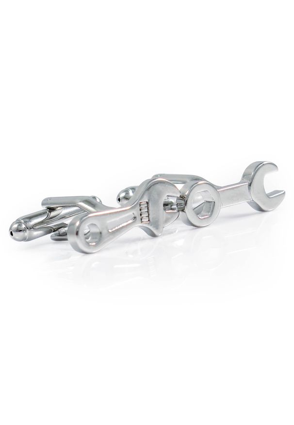 Modini - Srebrne spinki do mankietów - narzędzia U228. Kolor: srebrny