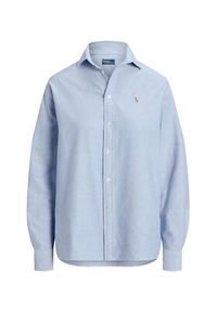 Polo Ralph Lauren Koszula 211956604002 Niebieski jasny Relaxed Fit. Typ kołnierza: polo. Kolor: niebieski. Materiał: bawełna #3