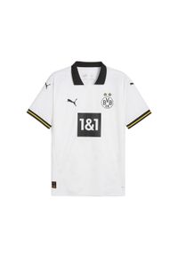 Puma - Męska koszulka dodatkowa Borussia Dortmund 24/25 PUMA White. Kolor: biały. Materiał: materiał. Sport: piłka nożna