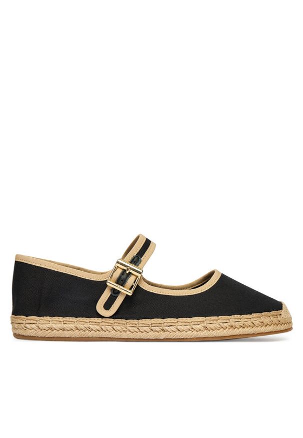 TOMMY HILFIGER - Tommy Hilfiger Espadryle Buckle Maryjane Espadrille FW0FW09239 Czarny. Kolor: czarny. Materiał: materiał
