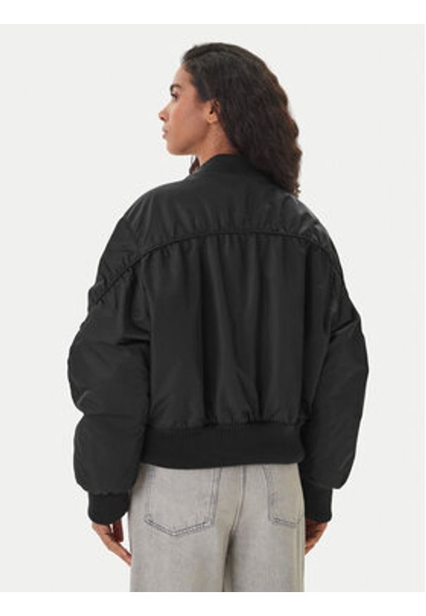 Hugo - HUGO Kurtka bomber Ferida-2 50550687 Czarny Relaxed Fit. Kolor: czarny. Materiał: syntetyk