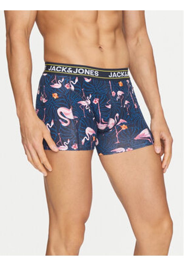 Jack & Jones - Jack&Jones Komplet 3 par bokserek Jacpink 12255833 Kolorowy. Materiał: bawełna. Wzór: kolorowy