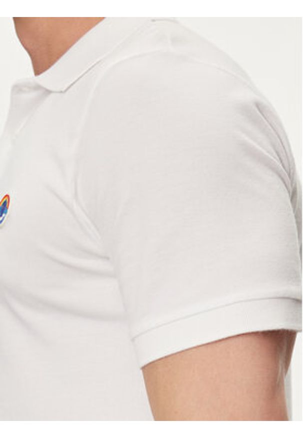 Save The Duck Polo Ovidio DR1213M-BATE18 Biały Regular Fit. Typ kołnierza: polo. Kolor: biały. Materiał: bawełna