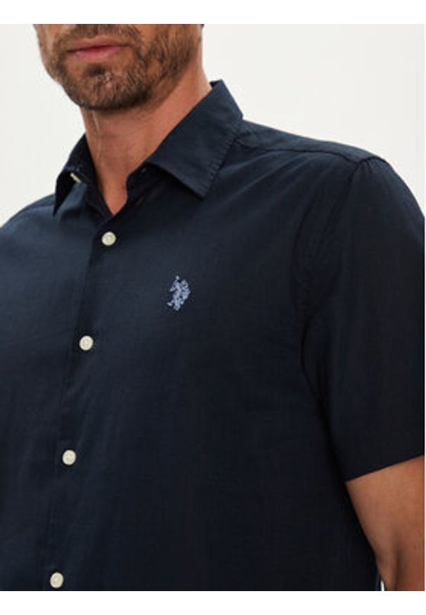 U.S. Polo Assn. Koszula MUP3254 Granatowy Regular Fit. Typ kołnierza: polo. Kolor: niebieski. Materiał: bawełna
