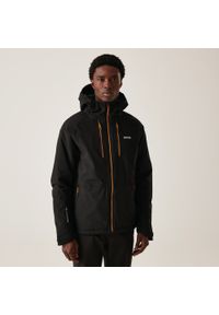 Regatta - Highton Stretch III męska turystyczna wodoodporna ocieplana kurtka. Kolor: zielony, brązowy, wielokolorowy. Sport: turystyka piesza #1