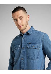 Lee - MĘSKA KOSZULA LEE WORKWEAR OVERSHIRT MARINE L68DOX54. Styl: marine #5