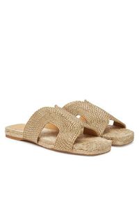 Castañer Espadryle Puri/256 025709 Złoty. Kolor: złoty. Materiał: materiał