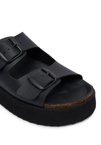 D.Franklin Klapki DFSH414004 Czarny. Kolor: czarny. Materiał: skóra #5