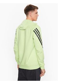 Adidas - adidas Bluza Future Icons 3-Stripes Hoodie IJ8866 Zielony Regular Fit. Kolor: zielony. Materiał: bawełna