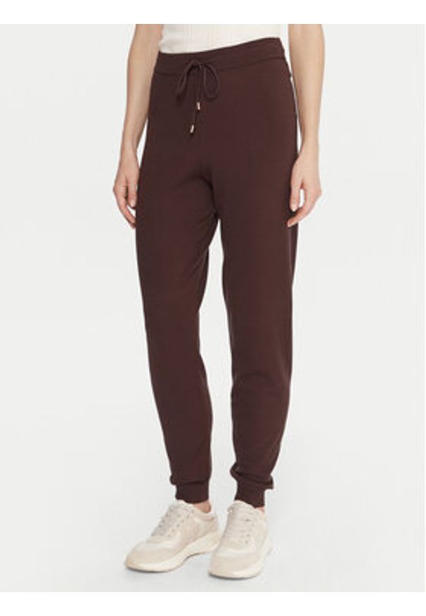 Liu Jo Sport Dres TF5249 MS63L Brązowy Regular Fit. Kolor: brązowy. Materiał: syntetyk