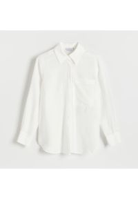 Reserved - Koszula z wiskozy - Kremowy. Kolor: kremowy. Materiał: wiskoza #1