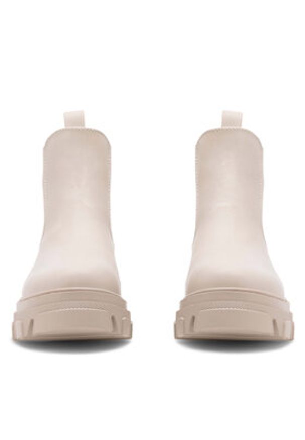 DeeZee Botki H12901-6 Beżowy. Kolor: beżowy. Materiał: materiał