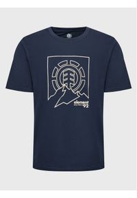Element T-Shirt Ursa F1SSL2 Granatowy Regular Fit. Kolor: niebieski. Materiał: bawełna #1