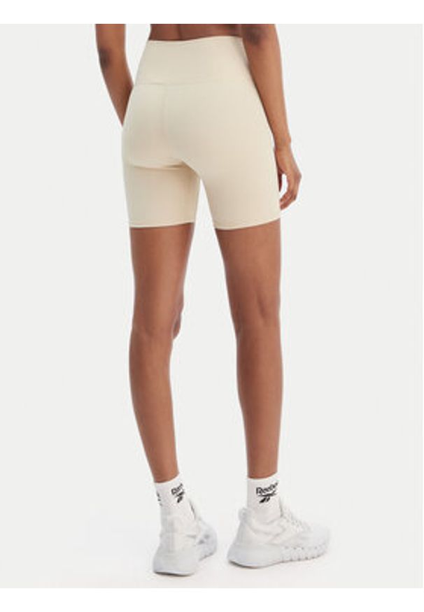 Reebok Szorty sportowe Reebok x Ewa Chodakowska RK25618CCW Beżowy Slim Fit. Kolor: beżowy. Materiał: syntetyk