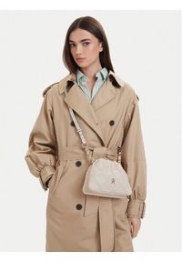 TOMMY HILFIGER - Tommy Hilfiger Torebka Th Feminine Mini Crossover AW0AW18718 Kremowy. Kolor: kremowy. Materiał: skórzane #1