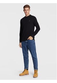 !SOLID - Solid Sweter 21106094 Czarny Regular Fit. Kolor: czarny. Materiał: bawełna