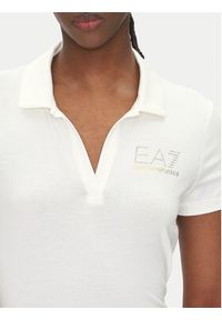 EA7 Emporio Armani Polo 7W000266 AF12500 U0005 Biały Regular Fit. Typ kołnierza: polo. Kolor: biały. Materiał: wiskoza #4