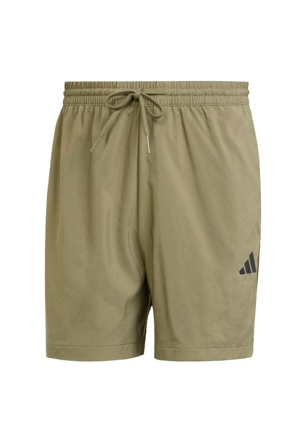 Adidas - Szorty Essentials Small Logo Chelsea. Kolor: wielokolorowy, beżowy, czarny. Materiał: materiał