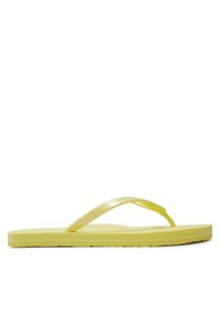 Calvin Klein Japonki Flip Flop Deboss Logo Met HW0HW02043 Żółty. Kolor: żółty #1