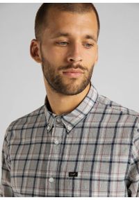 Lee - MĘSKA KOSZULA LEE LEE BUTTON DOWN GREY MELE L880RN37 112123425. Typ kołnierza: button down #4