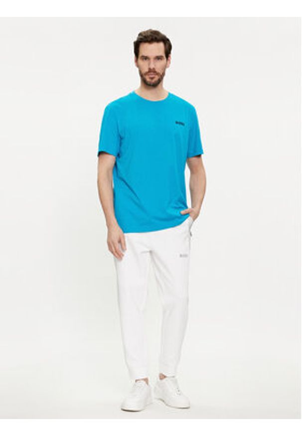 BOSS - Boss T-Shirt 50515620 Niebieski Regular Fit. Kolor: niebieski. Materiał: bawełna