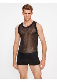 Emporio Armani Underwear Tank top 112049 3F527 00020 Czarny Slim Fit. Kolor: czarny. Materiał: syntetyk