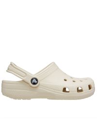 Klapki młodzieżowe Crocs Classic Clog 206991-2Y2 - beżowe. Kolor: beżowy. Sezon: lato. Styl: młodzieżowy #1