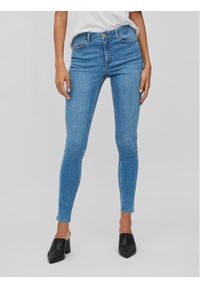 Vila Jeansy Sarah 14084766 Niebieski Skinny Fit. Kolor: niebieski