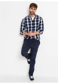 bonprix - Koszula z długim rękawem czystej bawełny. Kolor: niebieski. Materiał: bawełna. Długość rękawa: długi rękaw. Długość: długie #2