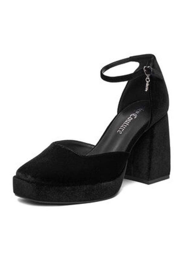 Juicy Couture Czółenka EO-W2SH59501A Czarny. Kolor: czarny. Materiał: materiał