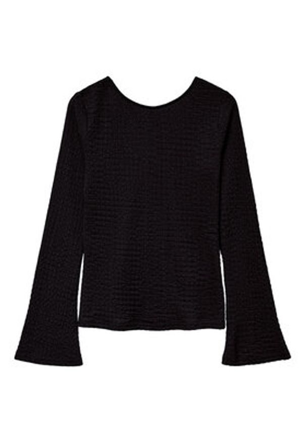 Vero Moda Bluzka Cille 10334657 Czarny Slim Fit. Kolor: czarny. Materiał: syntetyk